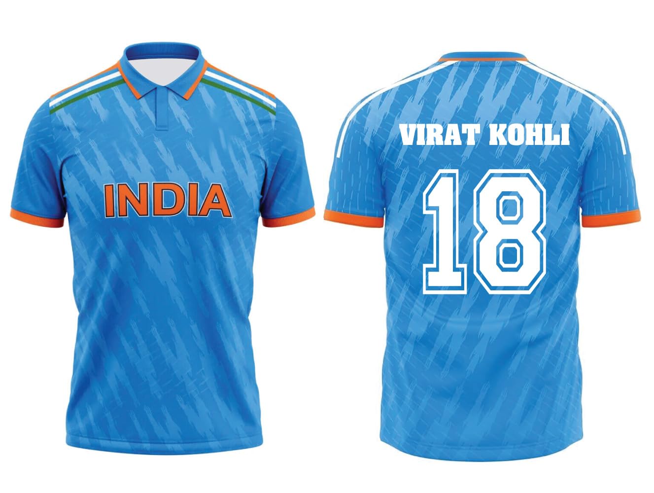 GenericIndia Unisex Sports Blue Jersey - Perfect for Indian Cricket Fans and Cricket Lovers - Comfortable and Stylish India Jersey for Adults and Kids