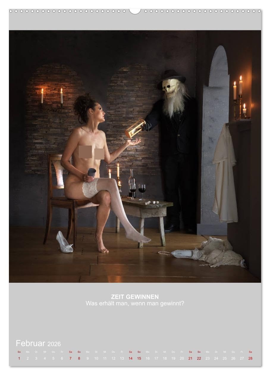 ZEIT METAPHERN (hochwertiger Premium Wandkalender 2026 DIN A2 hoch), Kunstdruck in Hochglanz: Ein philosophischer Kalender über die Zeit (CALVENDO Erotik)