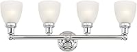 Vista 6 de Livex Lighting 1024-05 Classic - Lámpara de baño con 4 luces, cromada