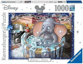 Ravensburger 19676 Disney Dumbo Collectors Edition Puzzle | 1000 Unique Pieces | Softclick Technology Ideal for Adults and Kids | FSC-Certified