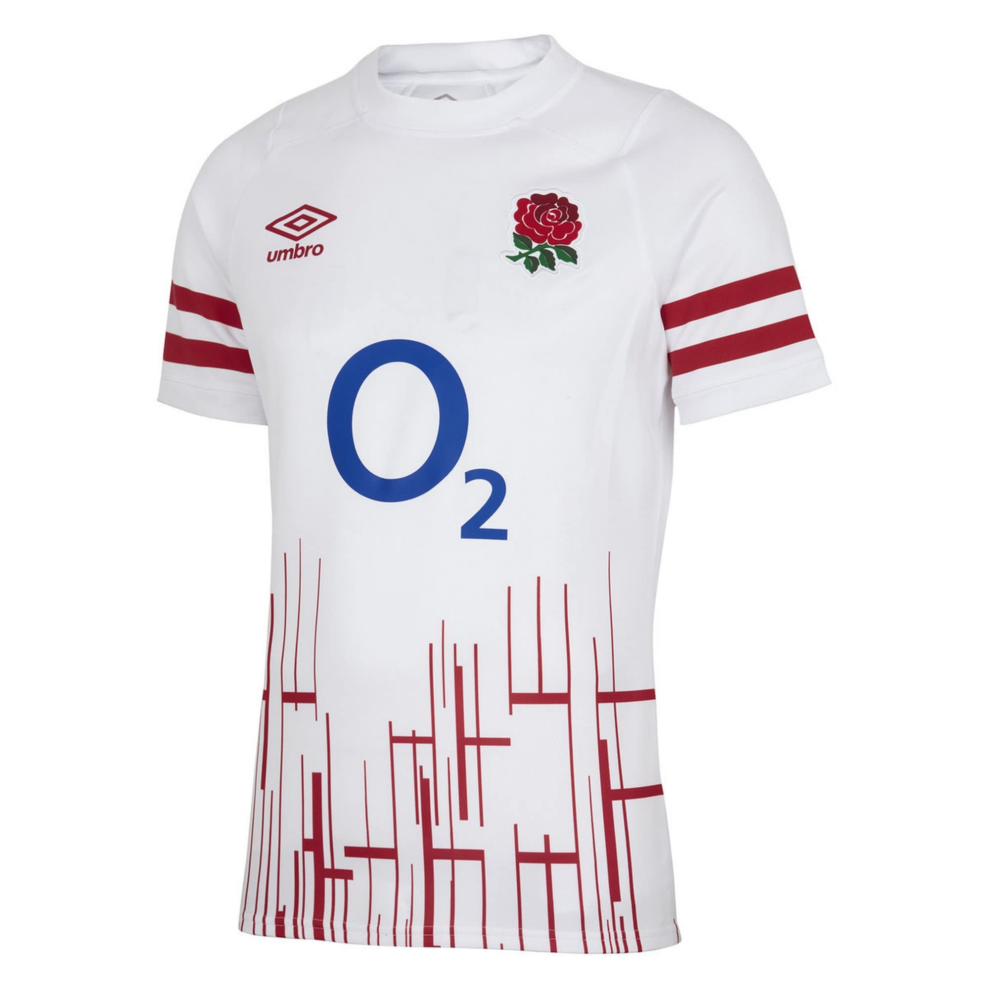 Umbro Men's 2023-2024 England Rugby Home Shirt White Extra