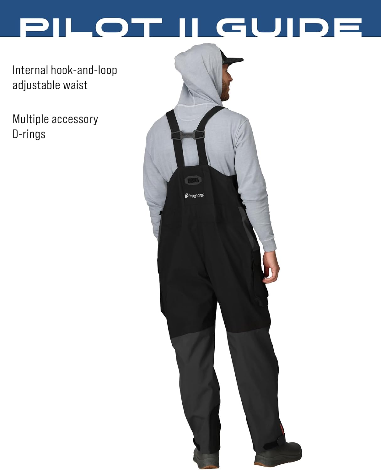 FROGG TOGGS Men's Pilot II Guide Waterproof Breathable Rain Bib