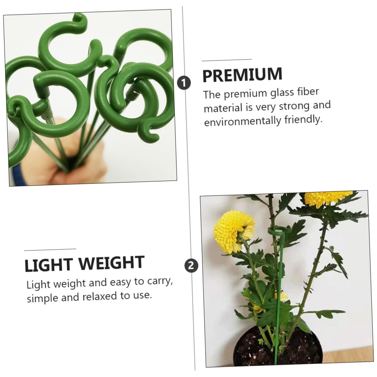 BESPORTBLE 60pièces Tuteurs De Support pour Plantes Succulentes Piquets pour Orchidées Et Fleurs Supports Fixes Résistants Aux Intempéries