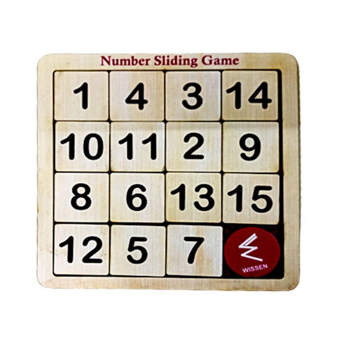WISSEN Wooden Sliding Numbers Puzzle Toy | Educational & Learning Mind Game for Kids | Arrange & Solve Brain Teaser (B09Y1QCFPY) Amazon Price History, Amazon Price Tracker