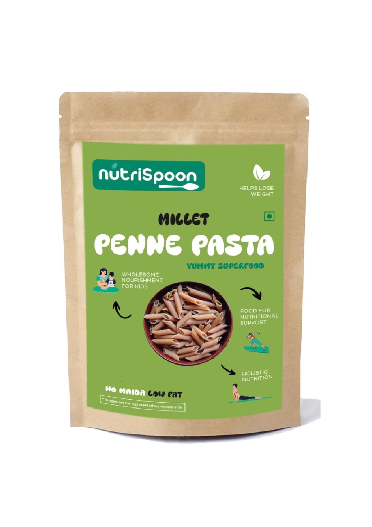 Nutrispoon Millet Penne Pasta/Superfood Supergrain/Made of Healthy millet and whole wheat 150g (B0D7ZMLFSR) Amazon Price History, Amazon Price Tracker