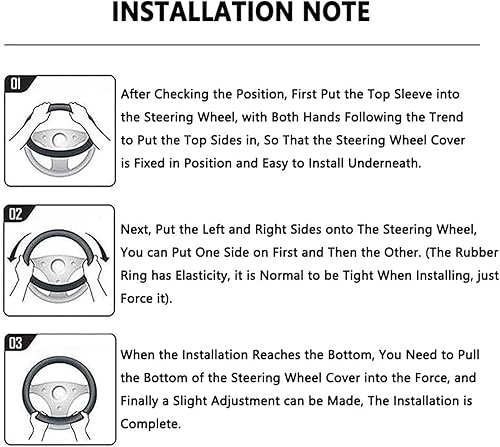 Miniatura 6 de Funda para volante de automóvil Alfa Romeo, de fibra de carbono de alta calidad, antideslizante, transpirable, accesorios de coche Alfa Romeo (nueva