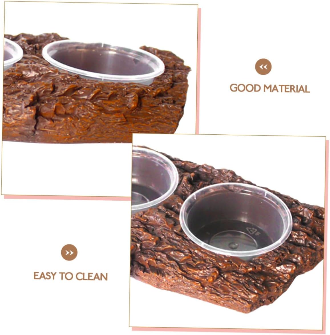 Reptile Water Bowl Reptile Feeding Bowl,Reptile Feeding Bowl Household Food Feeder Terrarium Feeding Bowl Reptile Food Bowl Terrarium Bowls Terrarium Food Holder