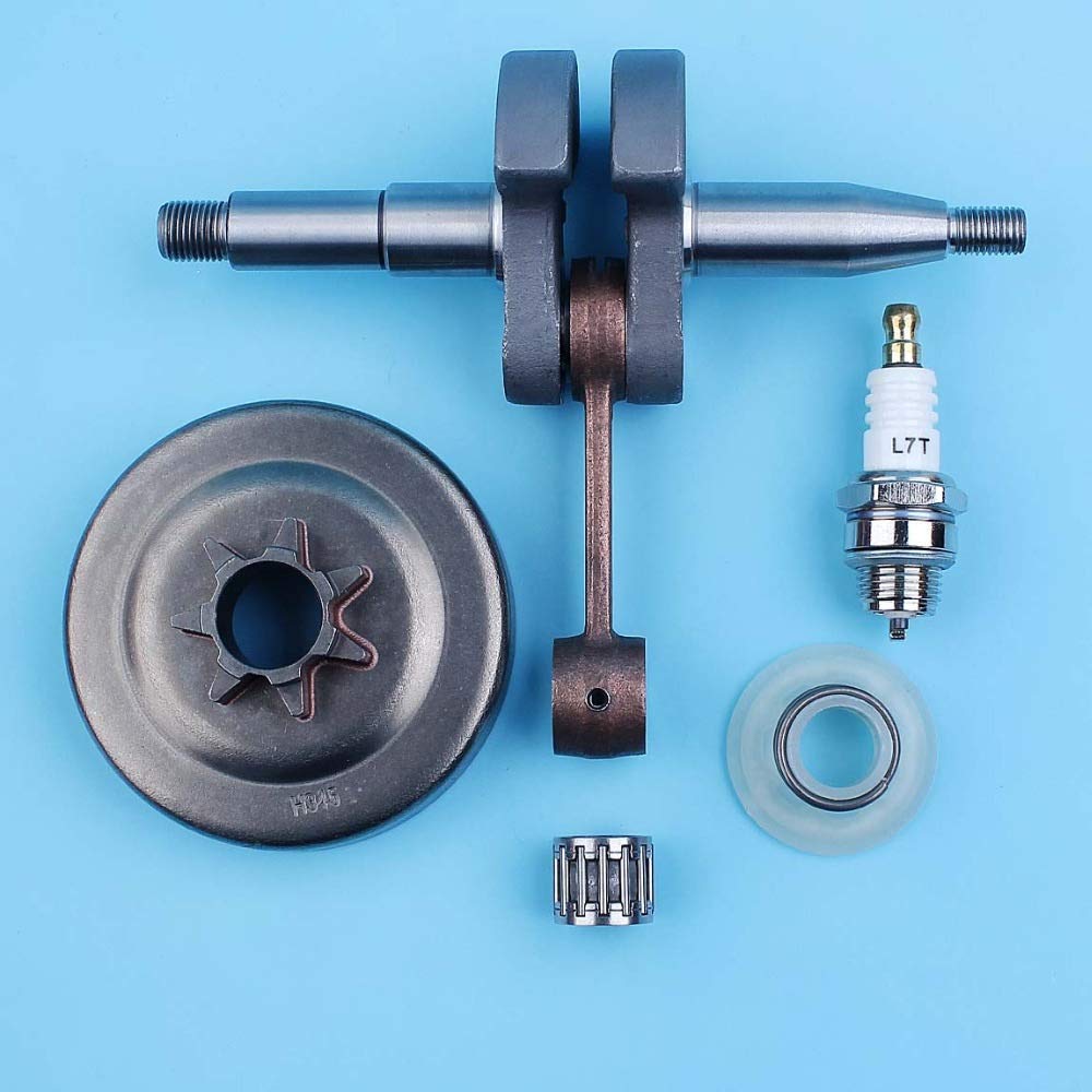 Kit de cojinete de Agujas de Engranaje helicoidal de Embrague de cigüeñal Compatible con Motosierra Husqvarna 350345340 503858071,503 85 80-71