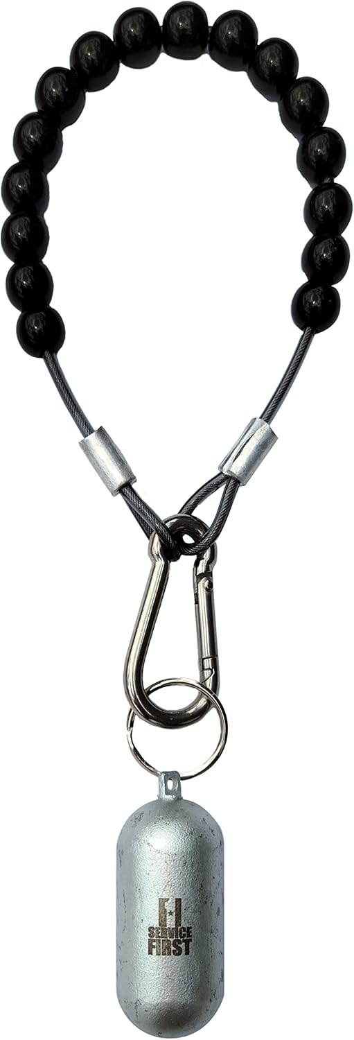 Service First Black 25 FT Telescoping Flagpole with Tether