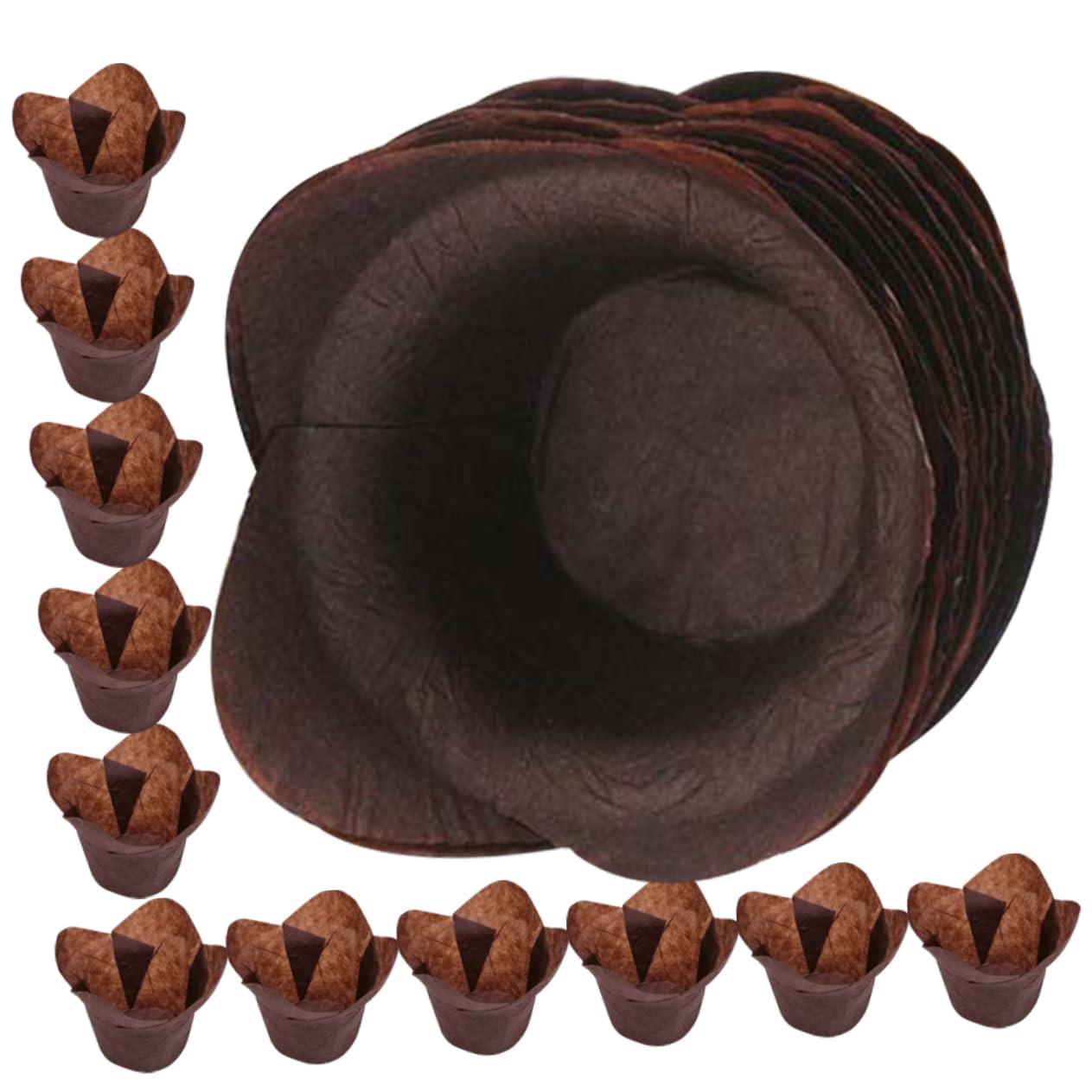 Amosfun 4 Ensembles Petit Gâteau Papier Anti-huile Organisateurs De Cuisson De Doublures De Gâteau De Tulipe Cuisson Des Petits Gâteaux Conteneur De Cookies Tasses 100 Pièces * 4