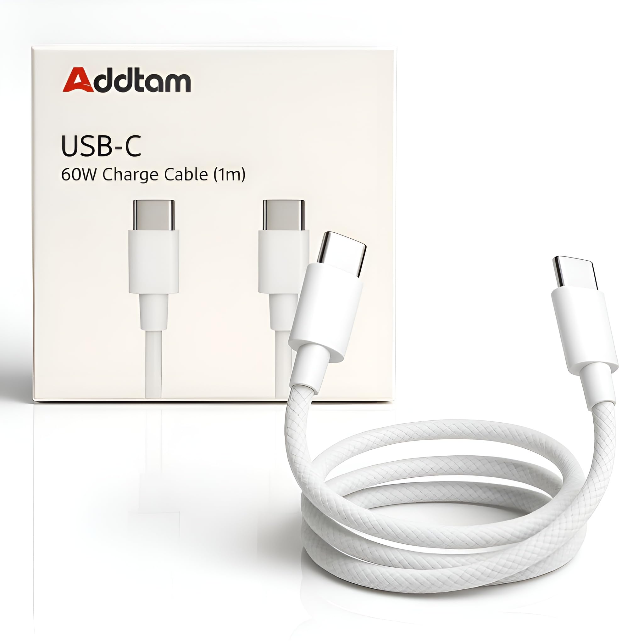 Addtam 65W One Plus Dash Warp Charge Cable, USB A to Type C Data Sync Fast Charging Cable Compatible with One Plus 3 /3T /5 /5T /6 /6T /7 /7T /7 pro, Nord 2 & for All Type C Devices - 1 Meter, Red — Amazon image 2
