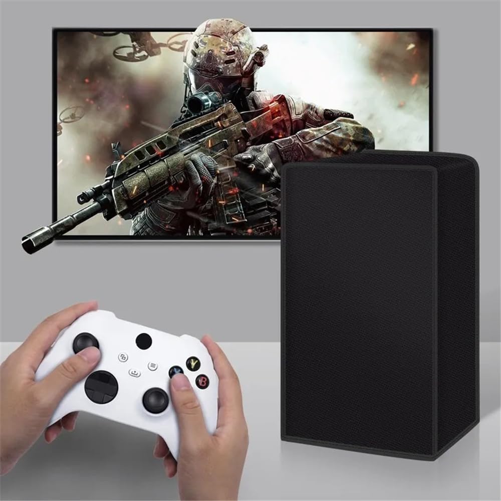 Cubierta antipolvo para consola Xbox Series X, funda protectora de tela Oxford, impermeable, a prueba de polvo, antiarañazos, para consola de juegos Xbox Series X, puerto de cable de fácil acceso