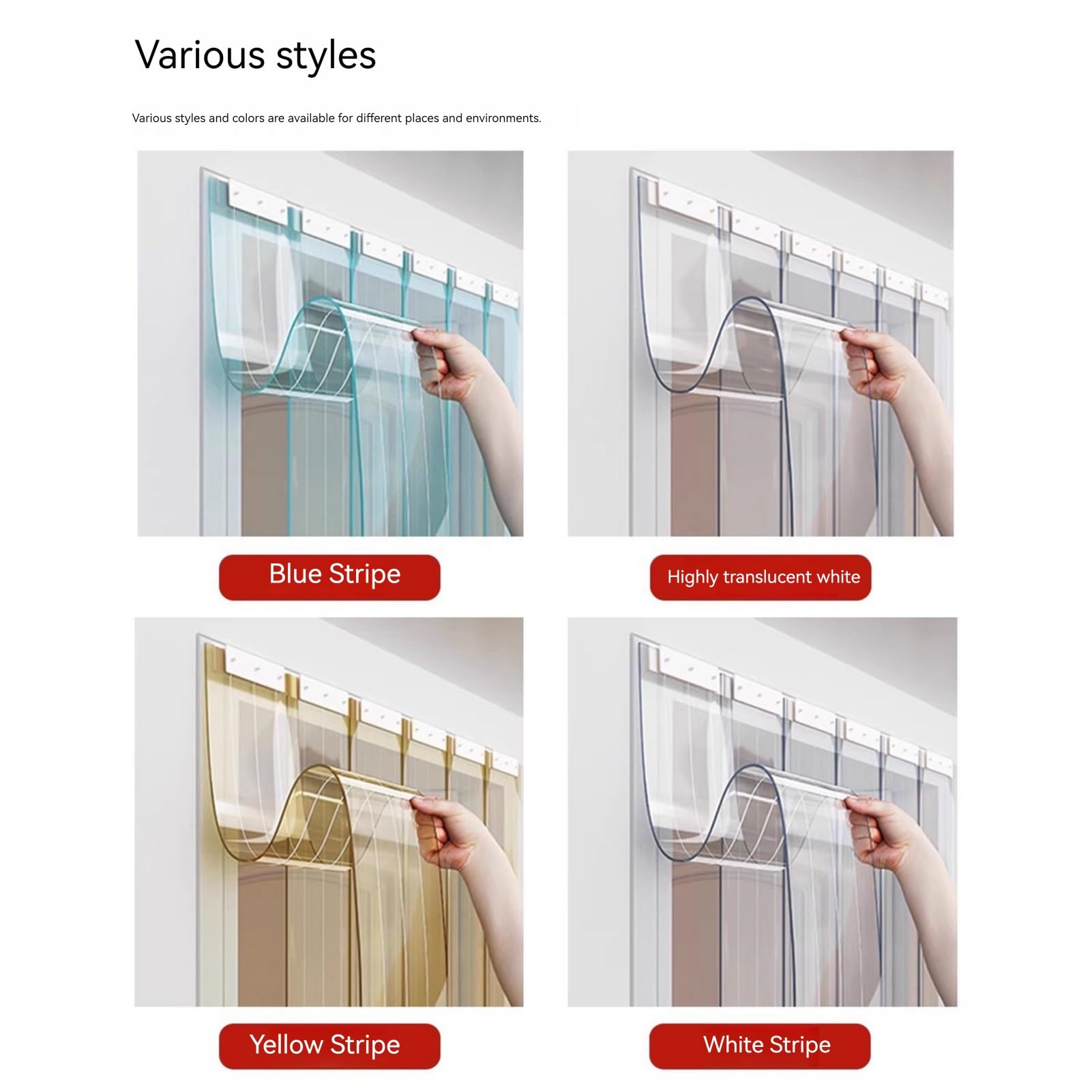 Rideau Porte 1 mm d'épaisseur, Rideau congélateur en Plastique, Rideau congélateur en PVC Transparent Standard (75x300cm/29.53x118.11in)