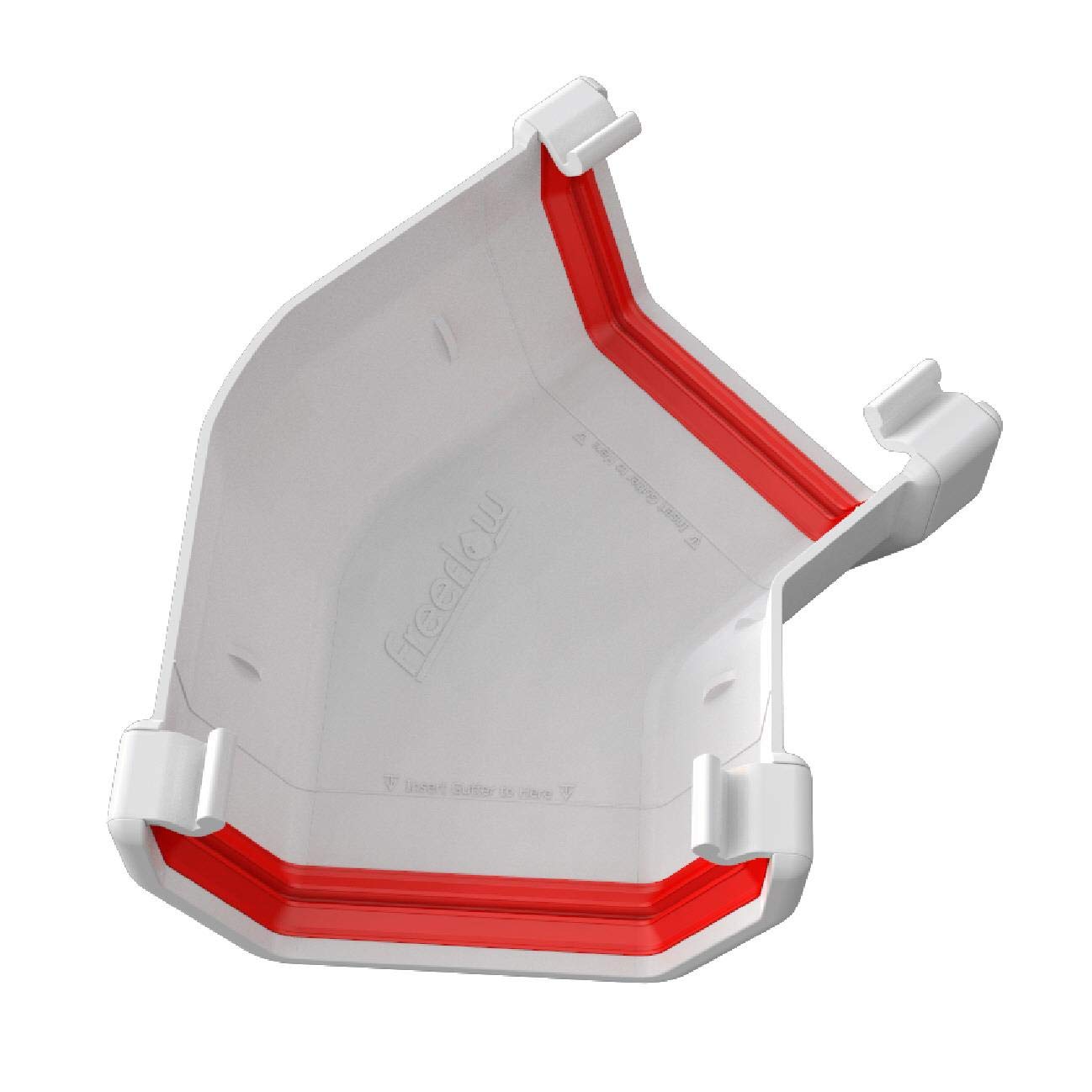 Freeflow White Square Gutter 135 Degree Angle Joint, 114Mm Rain Water Systems