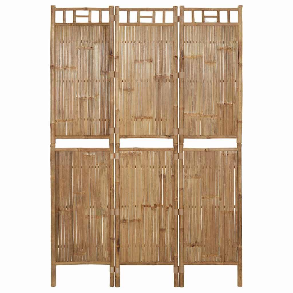 Vidaxl Bamboo Room Divider - 3 Panel - 120x180 cm - Brown