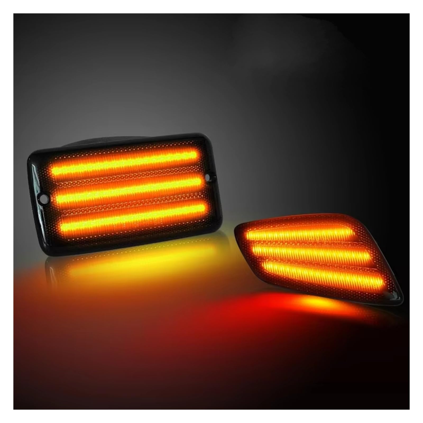 Intermitente Coche Para Jeep Para Wrangler Para TJ 1997-2006 Transparente Ámbar Lámpara Señal Giro Frontal LED Luz Marcador Guardabarros Lateral