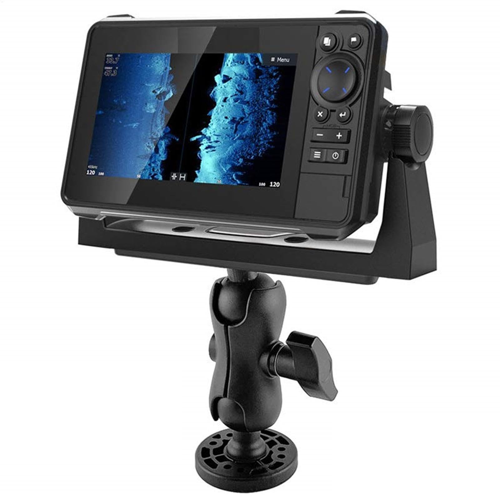 Soporte para buscador de Peces | Placa de Montaje para sonda de Pesca en balsa para Pesca en Barco - Soporte electrónico para buscador de Peces, Soporte para buscador de Peces electrónico Marino para
