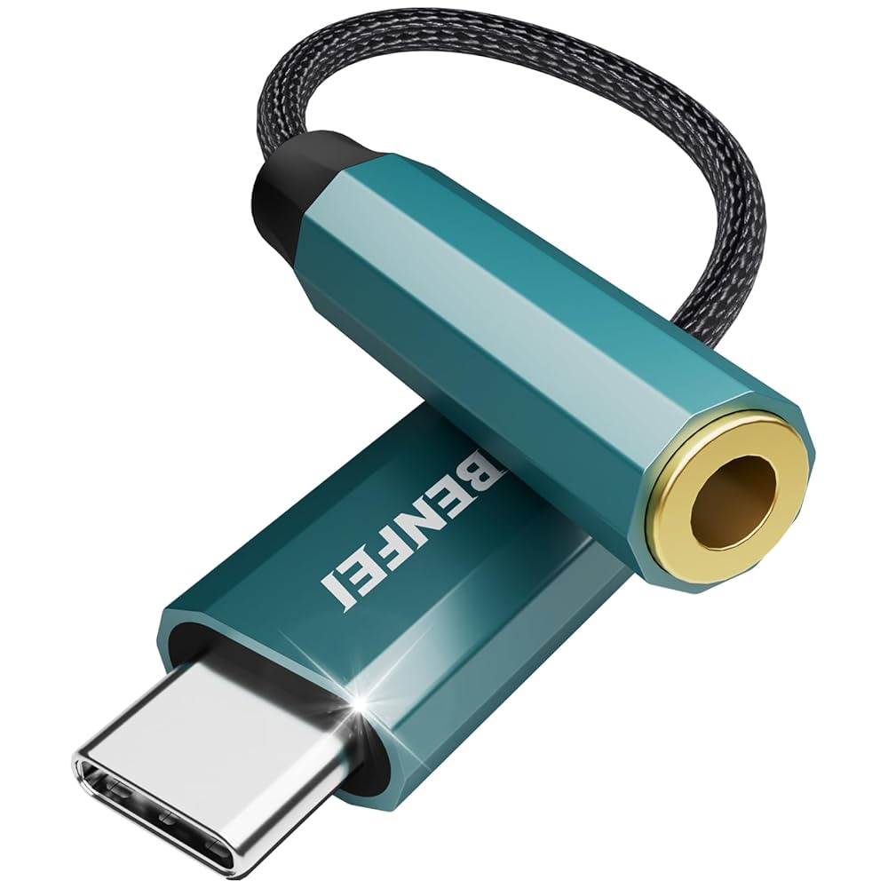 BENFEI イヤホンジャック USB-C Type-Cデバイス Amazon.com: BENFEI USB C to Audio Jack Adapter with DAC