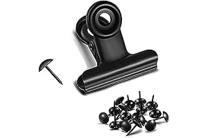 Sturdy 32-Pack Photo Clips with 32 Push-Pins: A Versatile and Convenient Picture-Hanging Solution