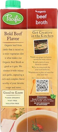 Miniatura 4 de Pacific Organic - Caldo de carne de res de 32 onzas (paquete de 8) por Pacific Foods
