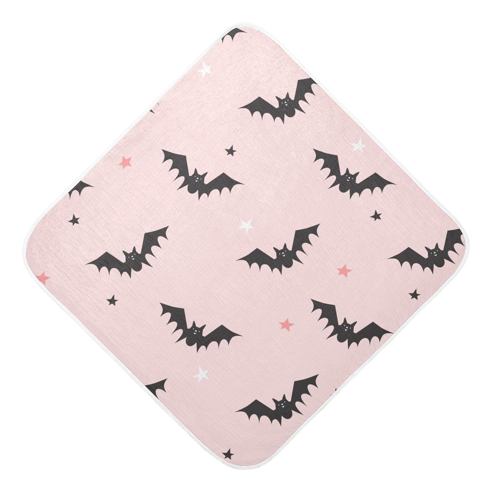Kutsu Bats Baby Hooded Towel Absorbent Baby Bath Shower Towel with Hood for Newborn Boys Girls Babies Infant Toddler