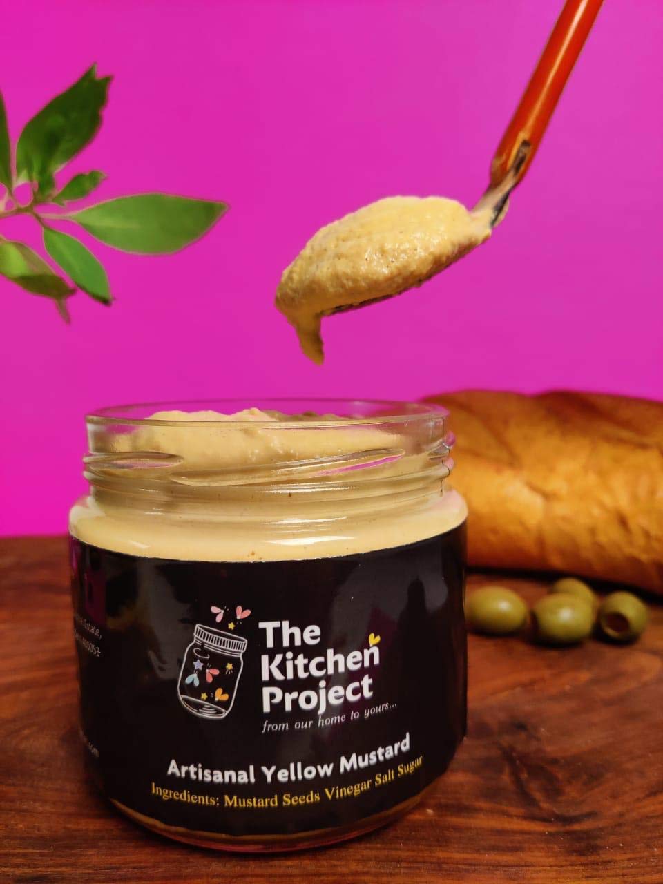 The Kitchen Project, Artisanal Yellow Mustard Spread Jar - 300 Grams. Delicious Homemade Authentic Mustard with a Strong bite. - Image 4 thumbnail