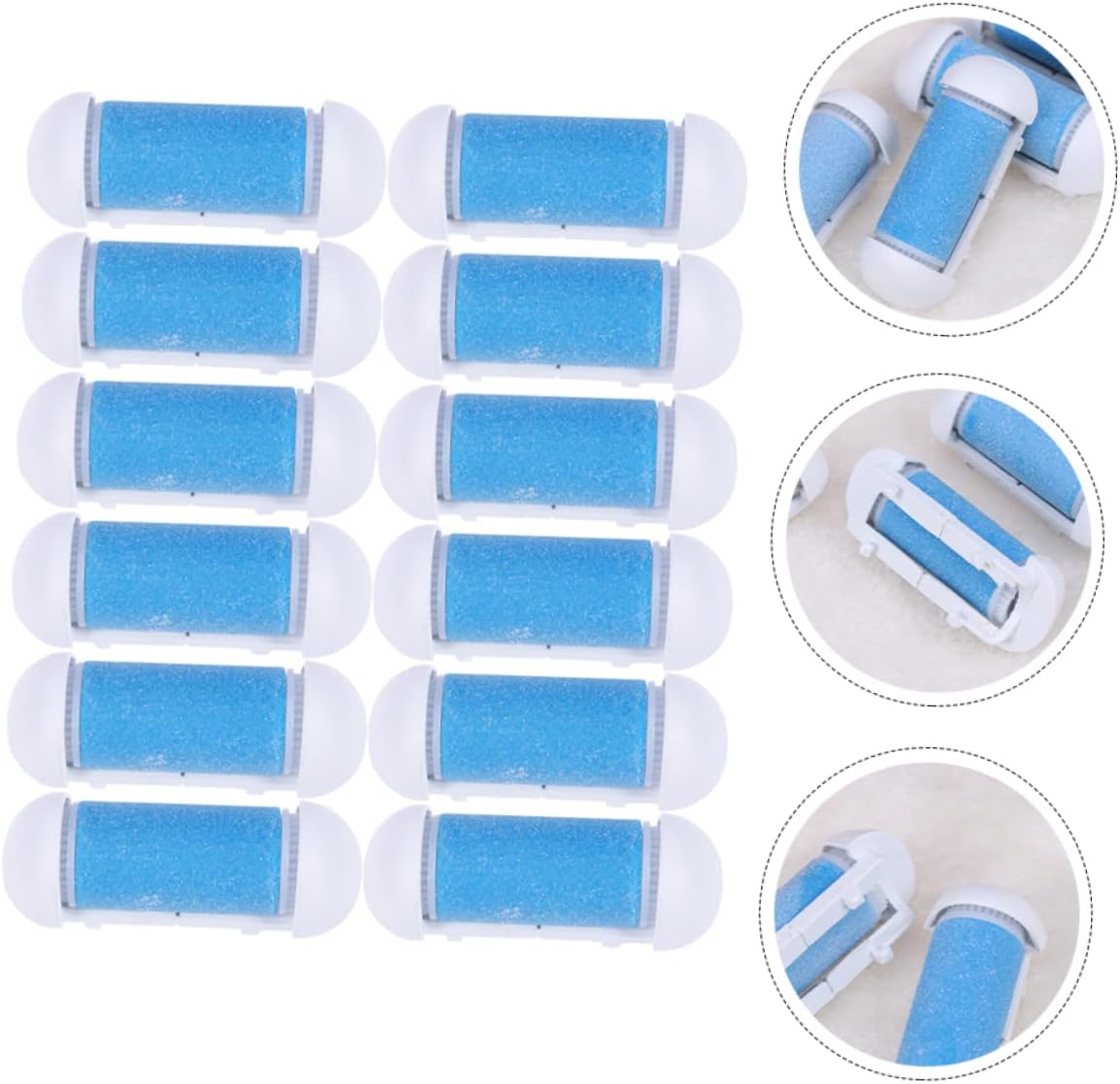 FRCOLOR 36pcs Extra Coarse Foot Replacement Roller for Electric Pedicure Tools Efficient Dead Skin Removal Skin-Friendly Compatible Foot Files