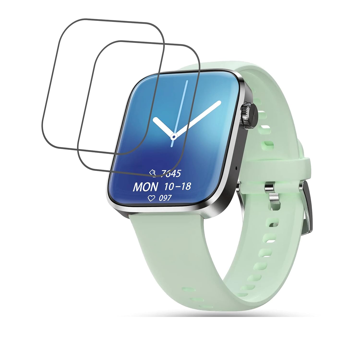 DVTECH® (Pack of 02 Flexible Unbreakable Scratch resistance Smartwatch