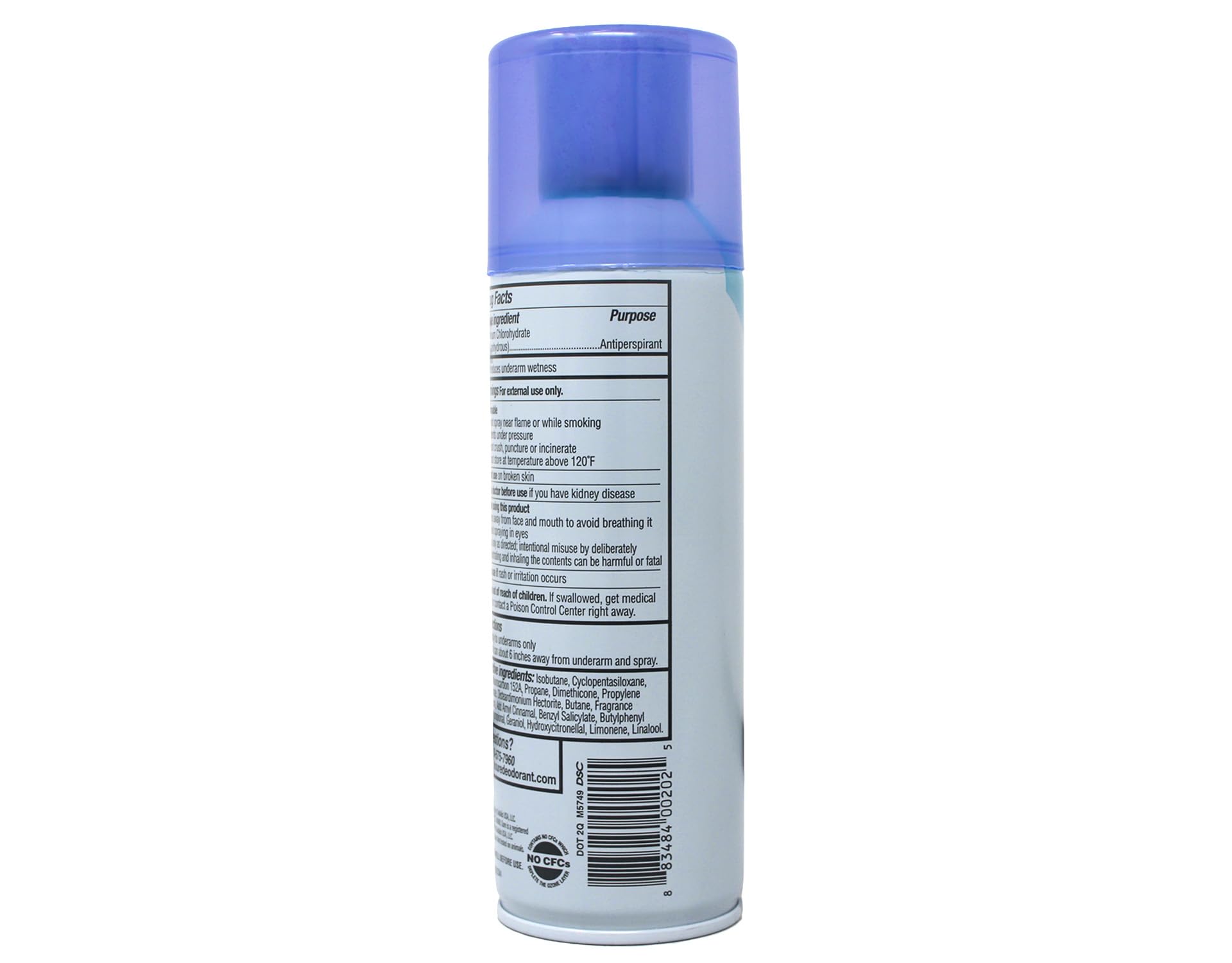 Sure Aerosol Antiperspirant and Deodorant for Men and Women, 6 oz