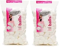 Swisspers Super Jumbo Plus Size Cotton Balls, 280 Count (2x140 Pack) - Hypoallergenic, 100% Pure Cotton, Made in USA