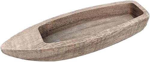 Miniatura 6 de Barco de madera decoración de barcos artesanías decoración de madera náutica artesanía para estante oficina mesa accesorios decoración