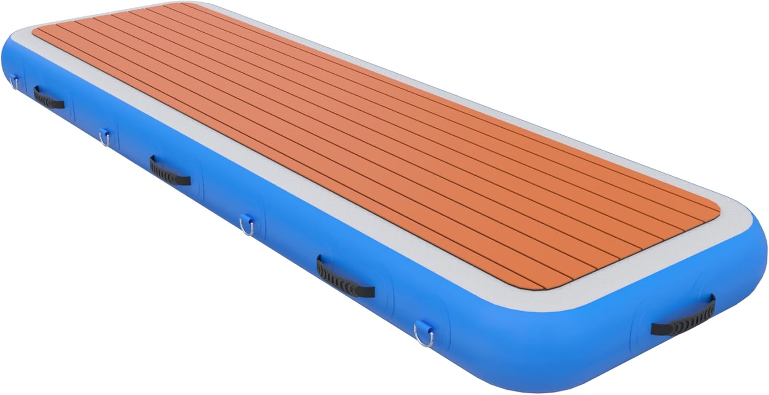 Inflatable Gangway Plank for Boats & Yachts, Gangway Boat Dock, Floating Dock Gangway Portable and Super Durable. Non Slip Surface- Paradisepad