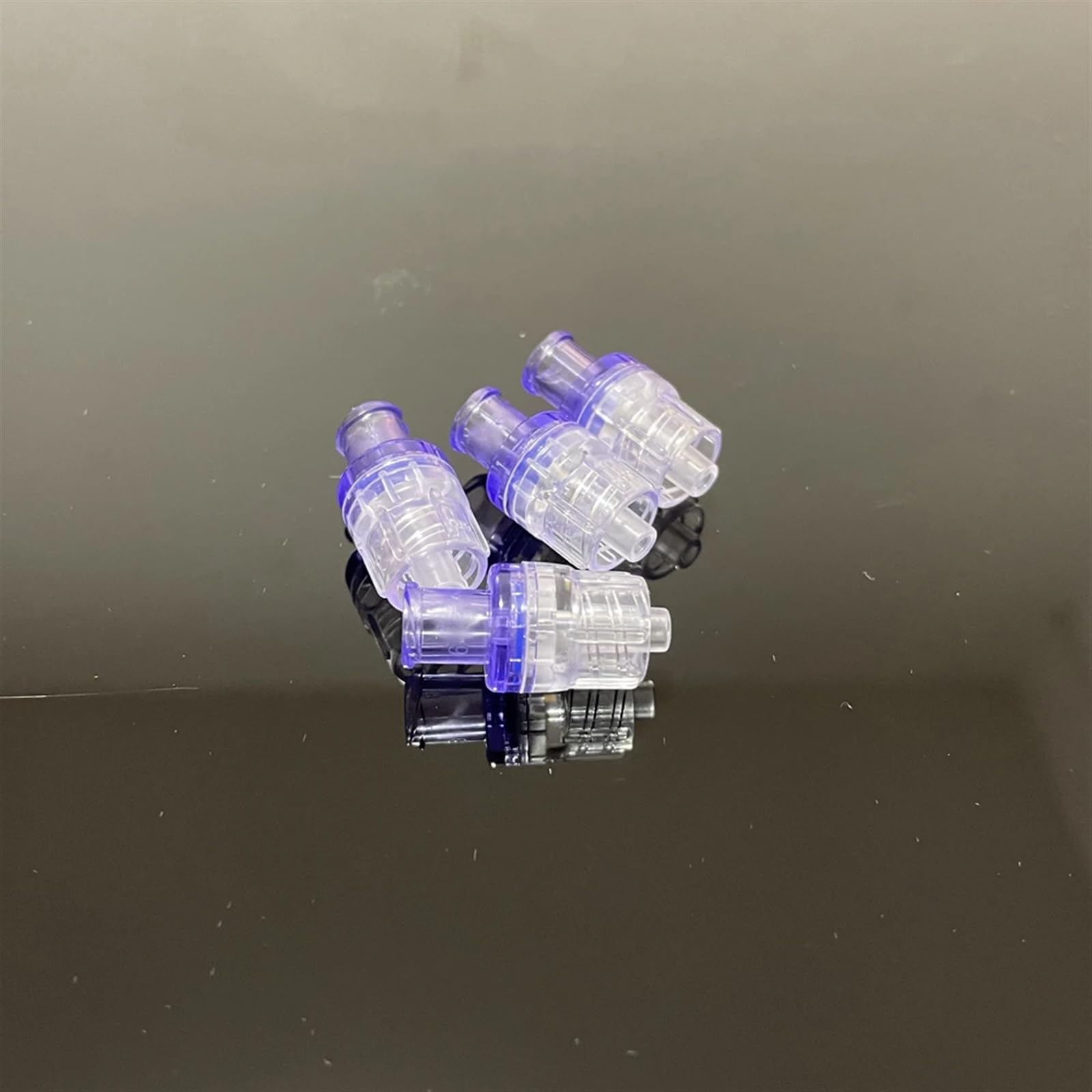 Válvula de retención diafragma Luer Lock, Macho y Hembra, plástico Grado médico, 10 Uds