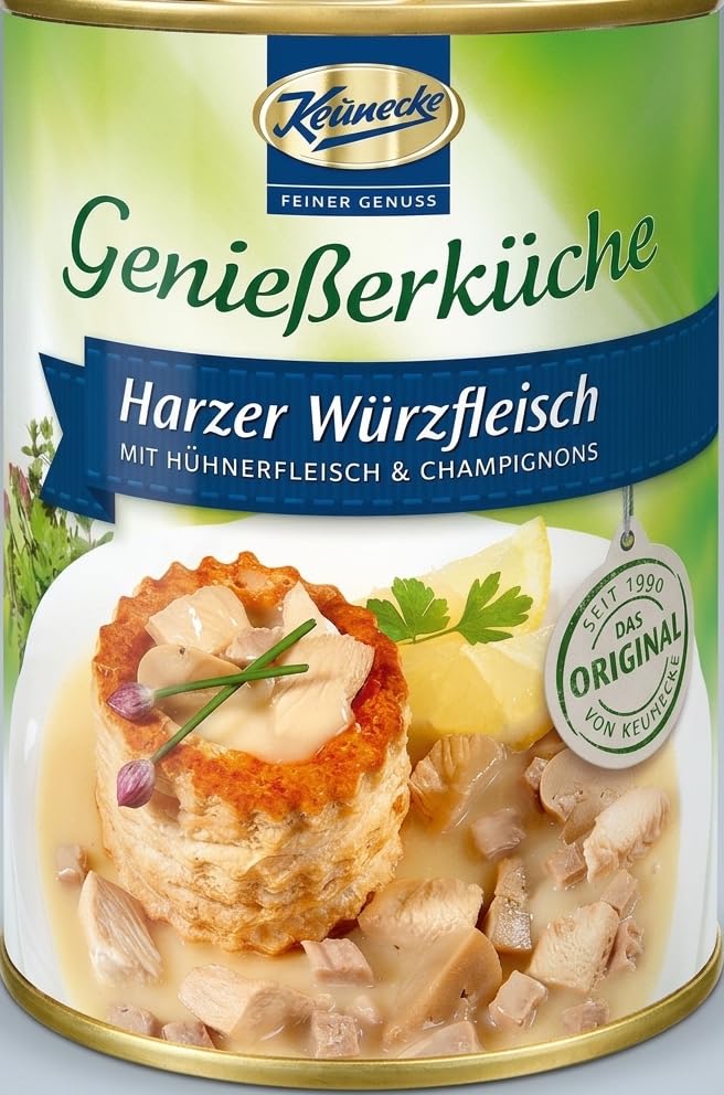 Keunecke Würzfleisch klassisch & herzhaft – 400g Dose – traditionelle Fleischspezialität im Osten produziert