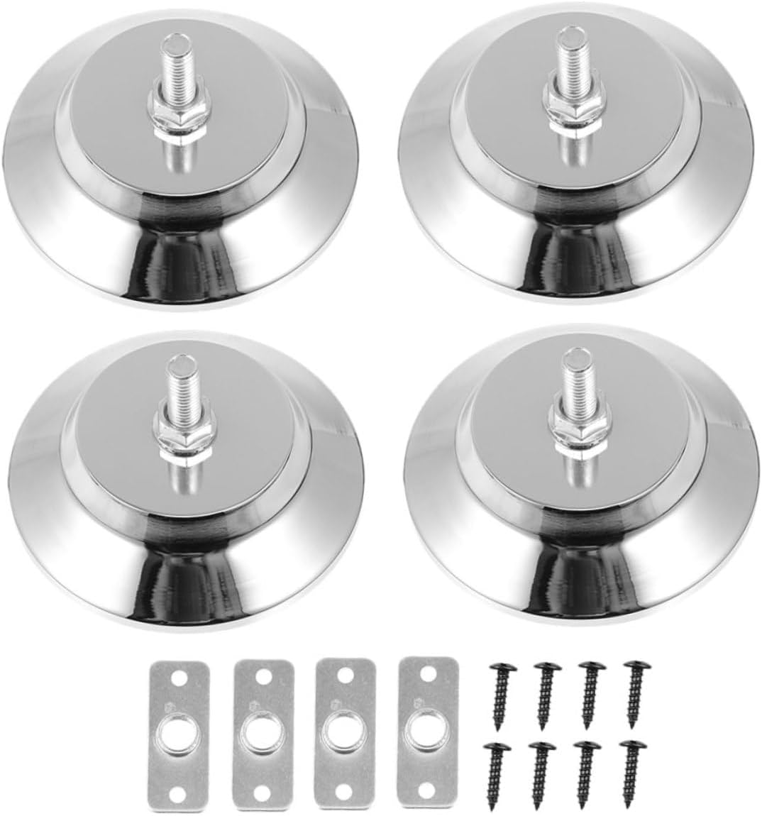 4 Adjustable Mat Pool Table Foot Pads Metal Adjustment Pad for Billiard Table Legs