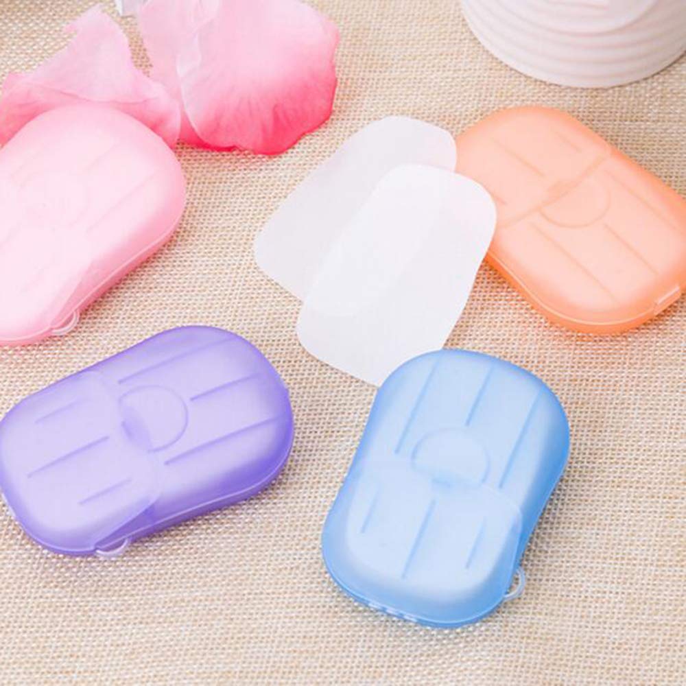 200 Feuilles De Savon En Papier Jetables, 10 Bo?tes Mini