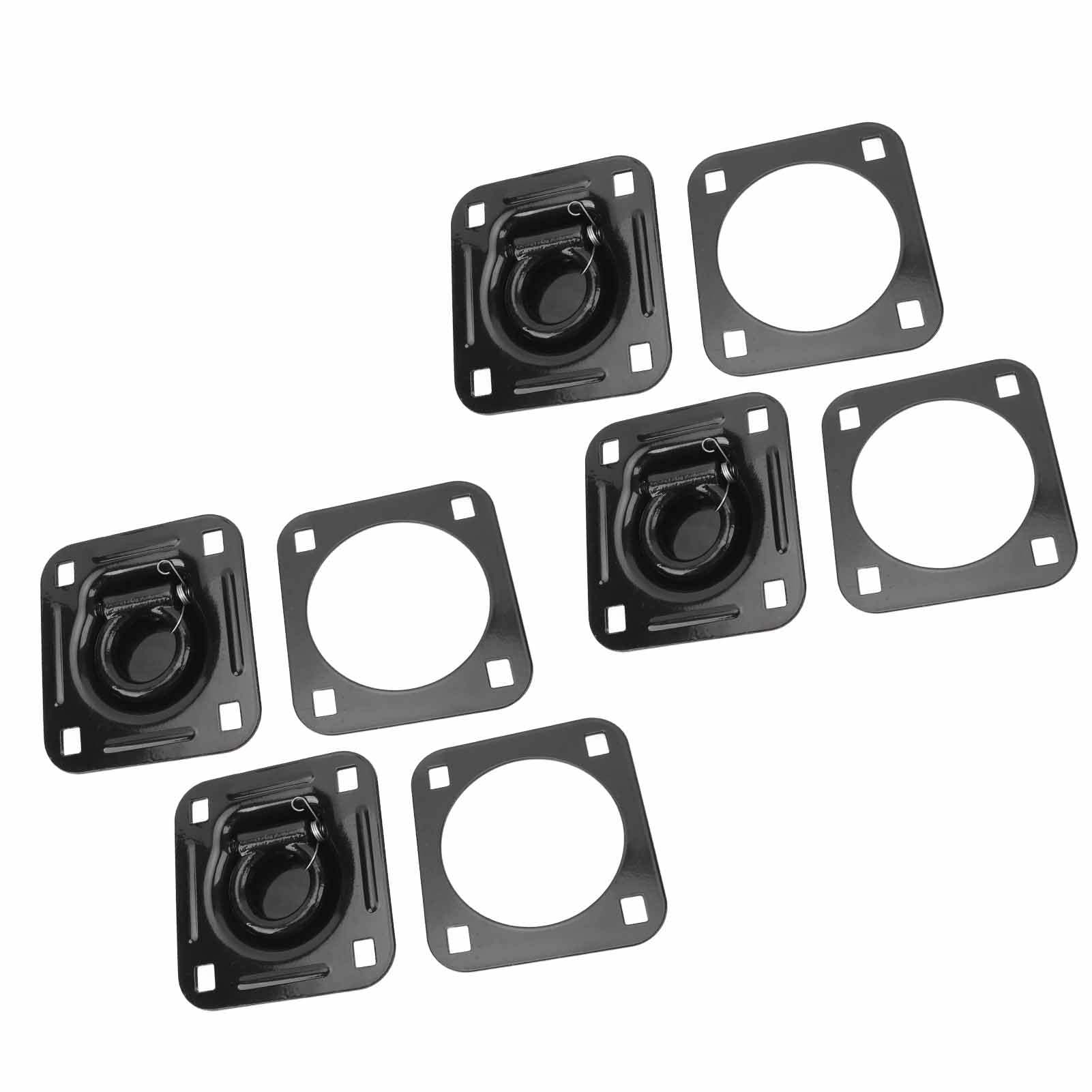 Puntos de Anclaje para Amarre de Remolque, Juego Fuerte y Seguro de Anillos en D de 4 1/2 Pulgadas, Capacidad de Carga de 6000 Libras para Remolques de Servicio Pesado, Deportes Al Aire