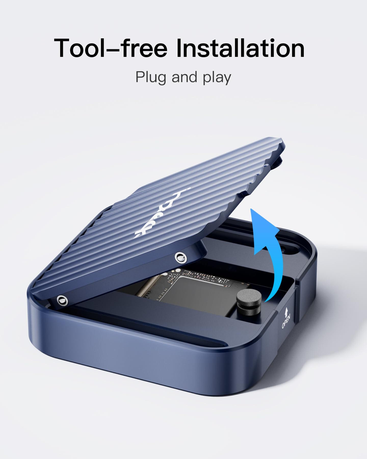 Inateck RGB Custodia SSD M.2 NVMe SATA, USB 3.2 Gen 2 (10 Gbps) Custodia con