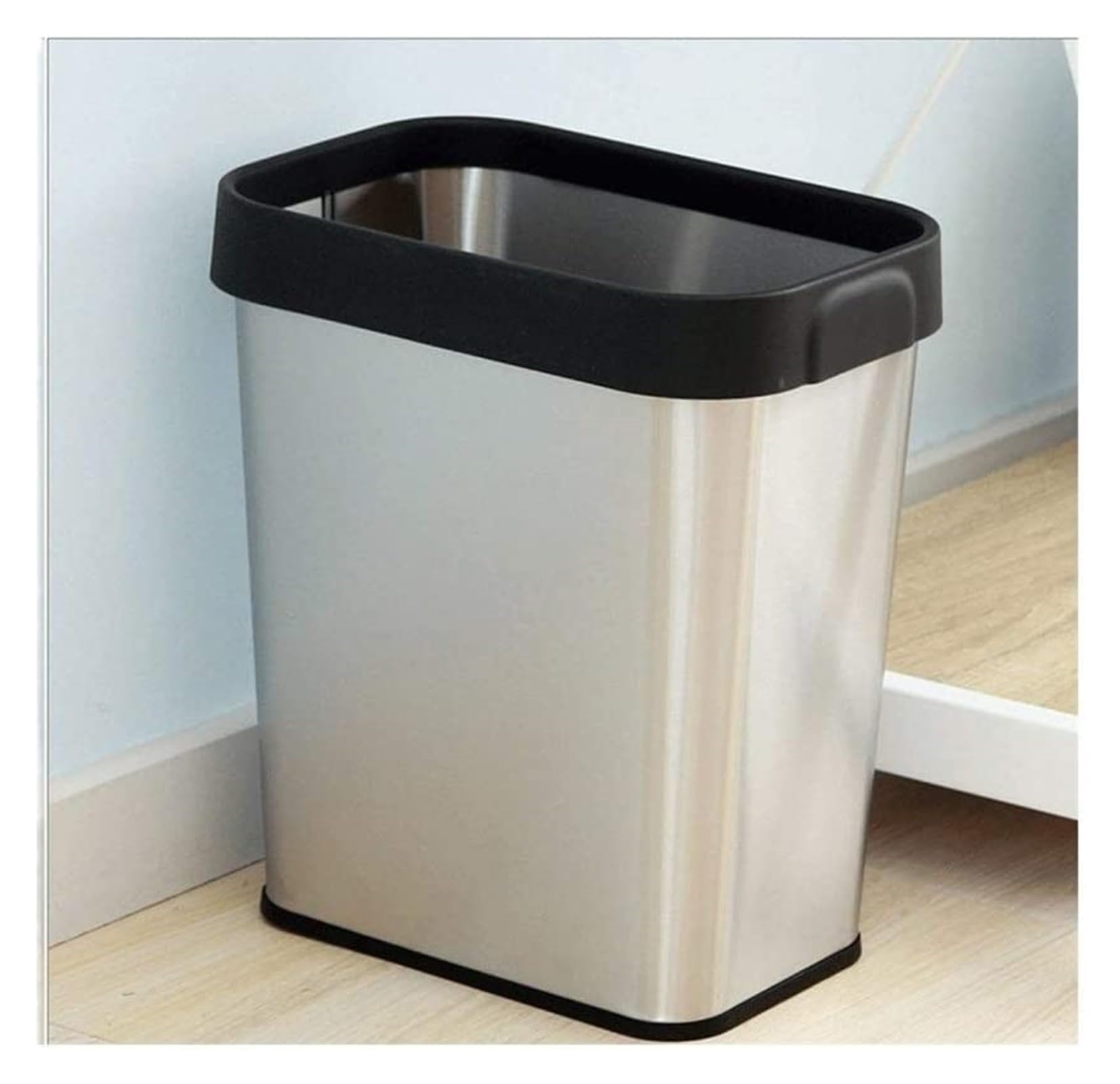 NTIYOU Garbage Cans Household Waste Bin,With Pressure Ring Trash Can,3.1/2.1 Gallon Capacity,For Bathroom Kitchen,Office Bin(L)