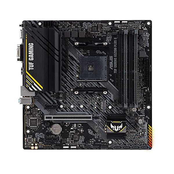 ASUS TUF Gaming A520M-PLUS II - Placa Base de Gaming Micro-ATX (AMD A520 Ryzen AM4 con Soporte M.2, Puertos USB 3.2 Gen. 1, SATA 6 Gbps y Conectores Aura direccionables de 2.Gen) - Image 3