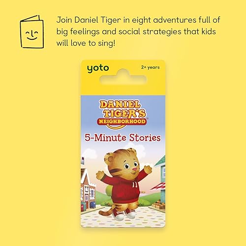 Miniatura 2 de Yoto Daniel Tiger's Neighborhood 5 Minute Stories - Tarjeta de audio para niños para usar con Yoto Player y mini reproductor de audio todo en 1,