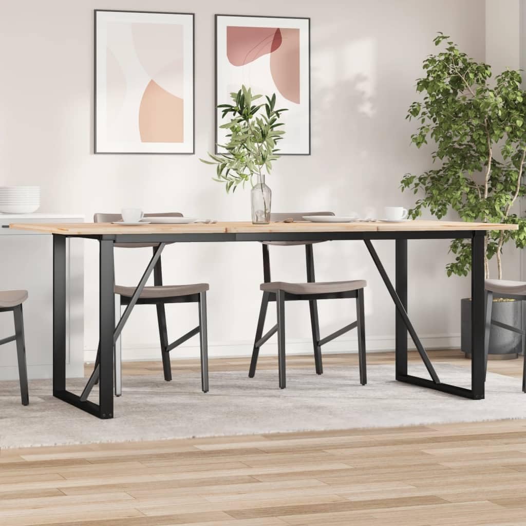 Nogi stołu ze stali O 180x80x73 cm do jadalni