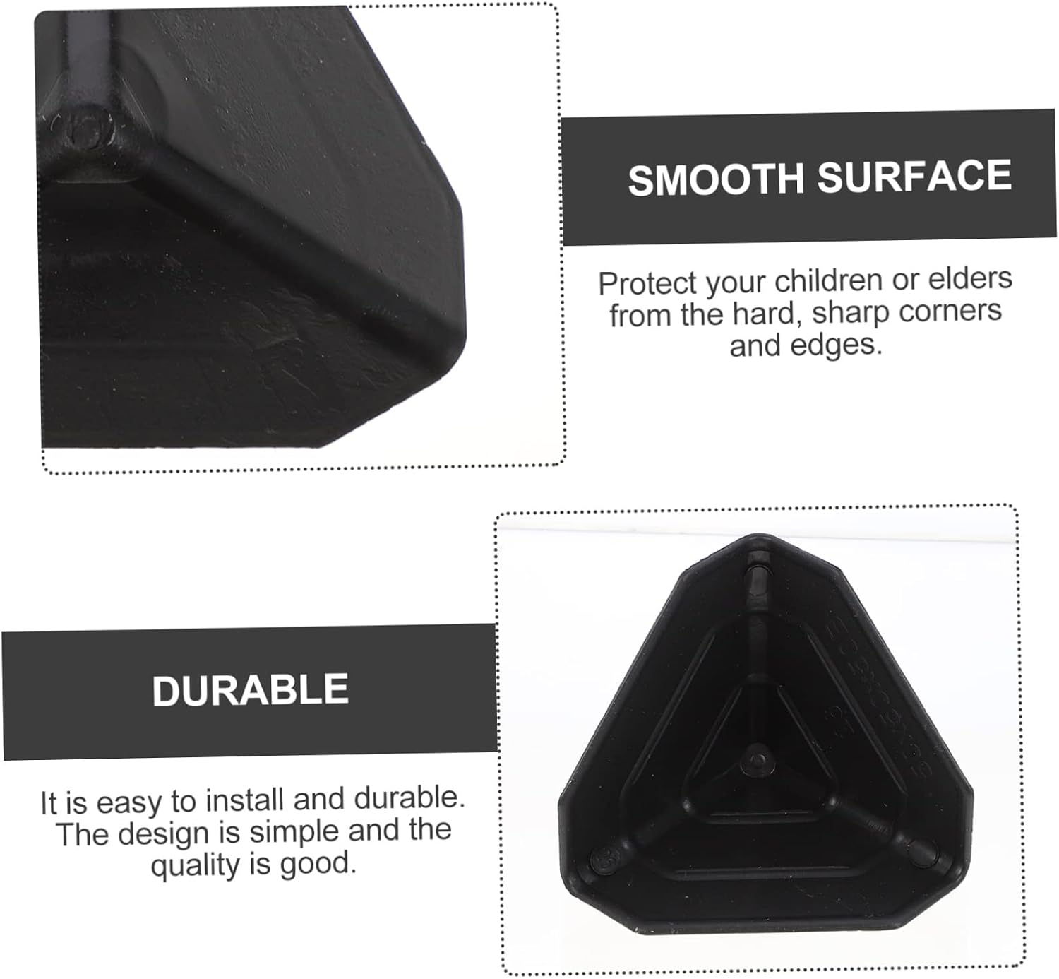 Case Carton Corner Protectors 200pcs PE PP Black Edge