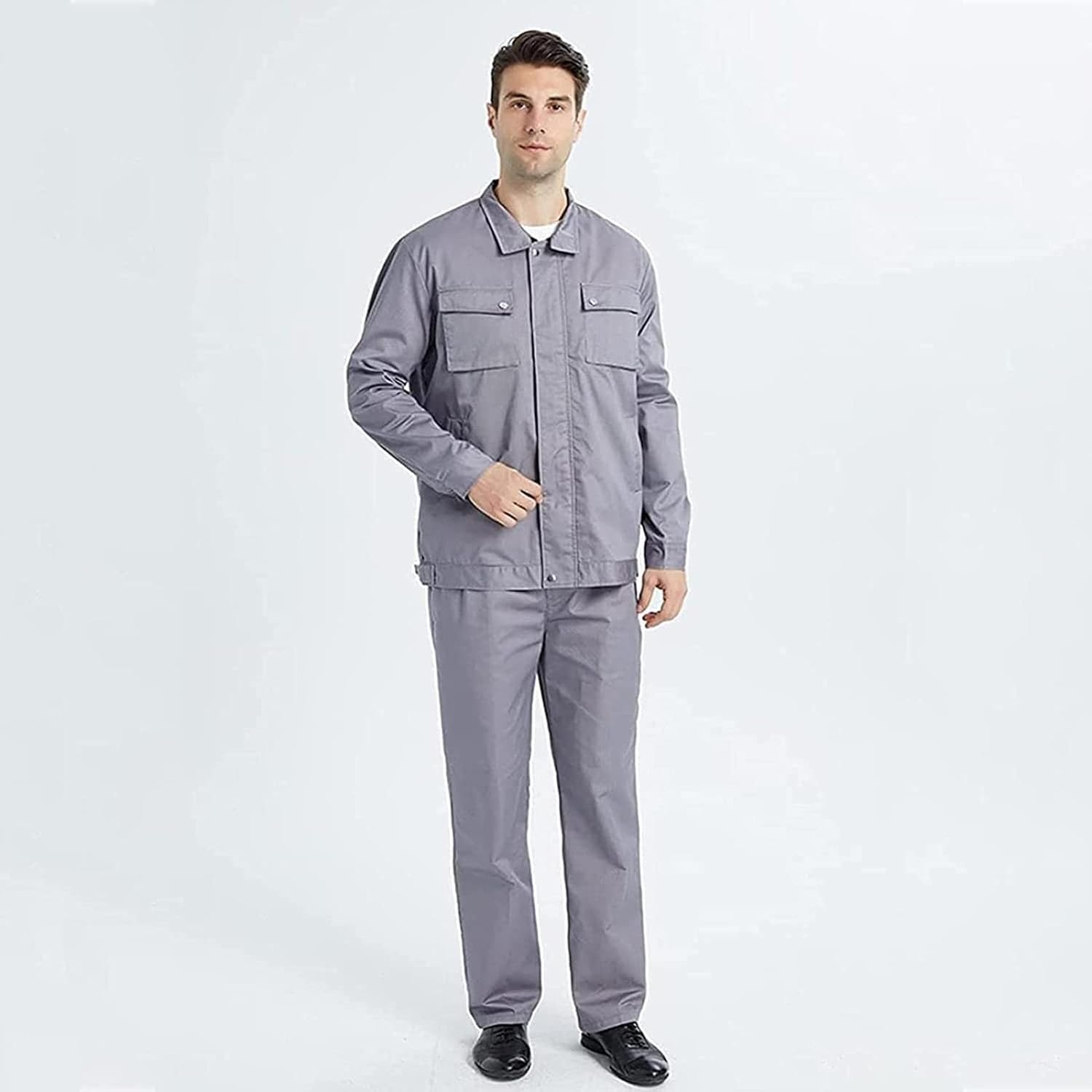 AADECOR 5G Anti-Radiation,EMF Protection Home,Electromagnetic Radiation Protection Gowns Silver Fiber Radiation Protection Jackets,Grey-M-