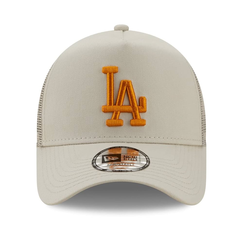 金色装飾のメッシュ帽子 NEW ERA ニューエラ メッシュキャップ 9FORTYA-Frame MLBサイド