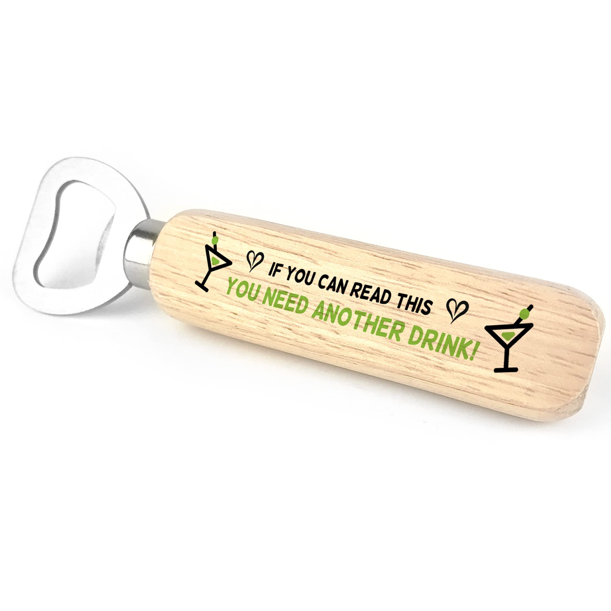 Red Ocean Funny Wooden Bottle Opener Novelty Gifts for Him Alcohol Beer Birthday Gift for Him