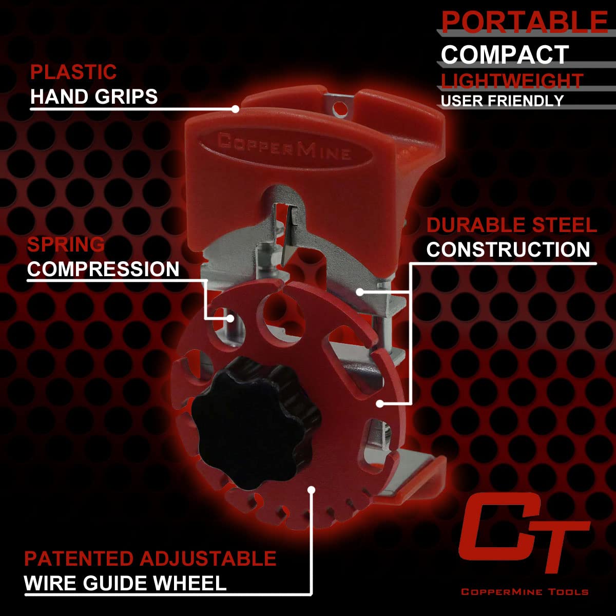 COPPERMINE Handheld Manual Wire Stripping Machine – Compact & Portable. Includes 10 Replacement Blades for all your stripping needs. image 2