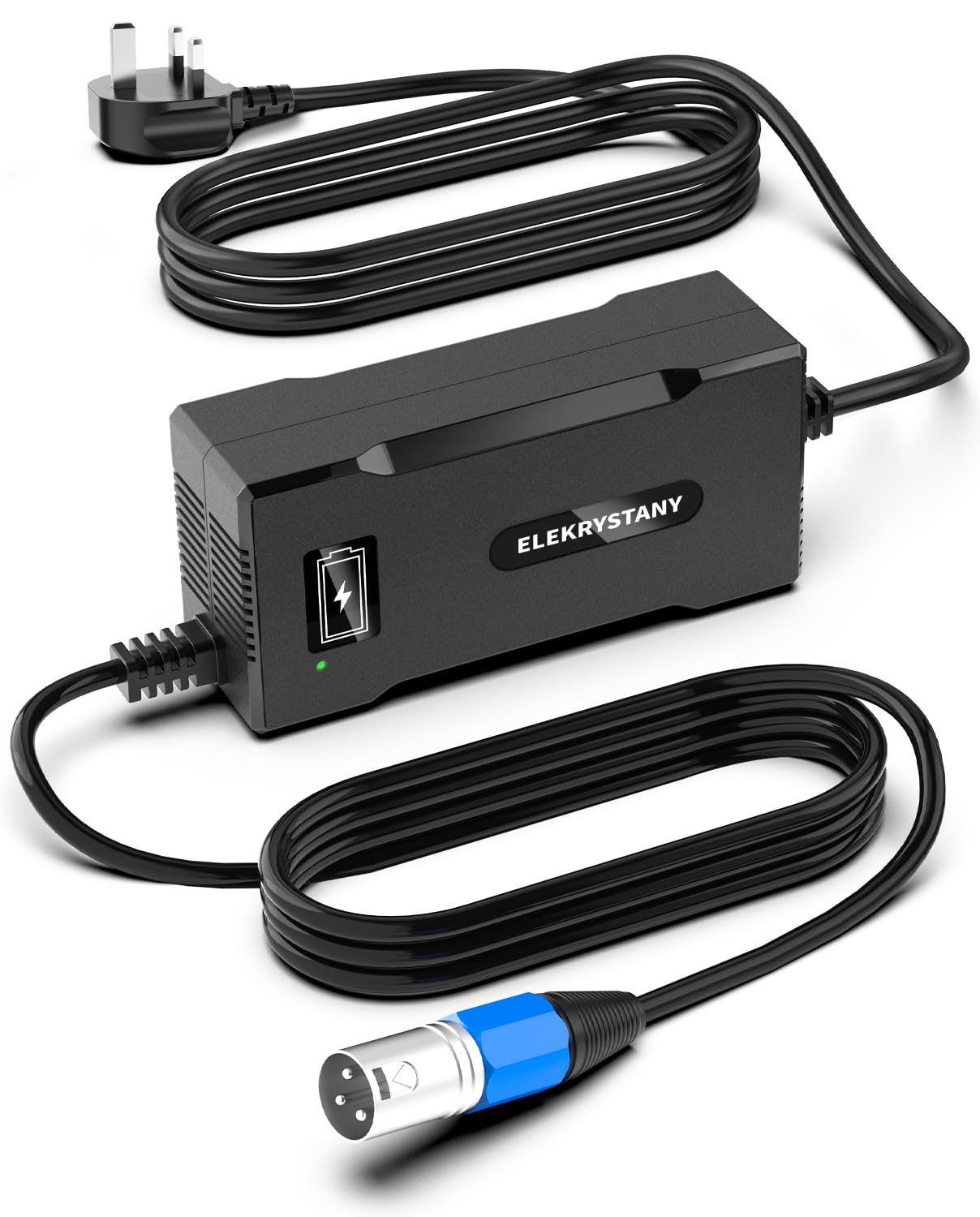24V 8A Lithium Battery Charger for Electric Wheelchairs, 3-Pin XLR, Compatible with Pride Jazzy 614/1103 Ultra/Select 6, Go-Go ES2, Drive Medical, Rascal, Lakematic, Shoprider, Golden Tech Scooters