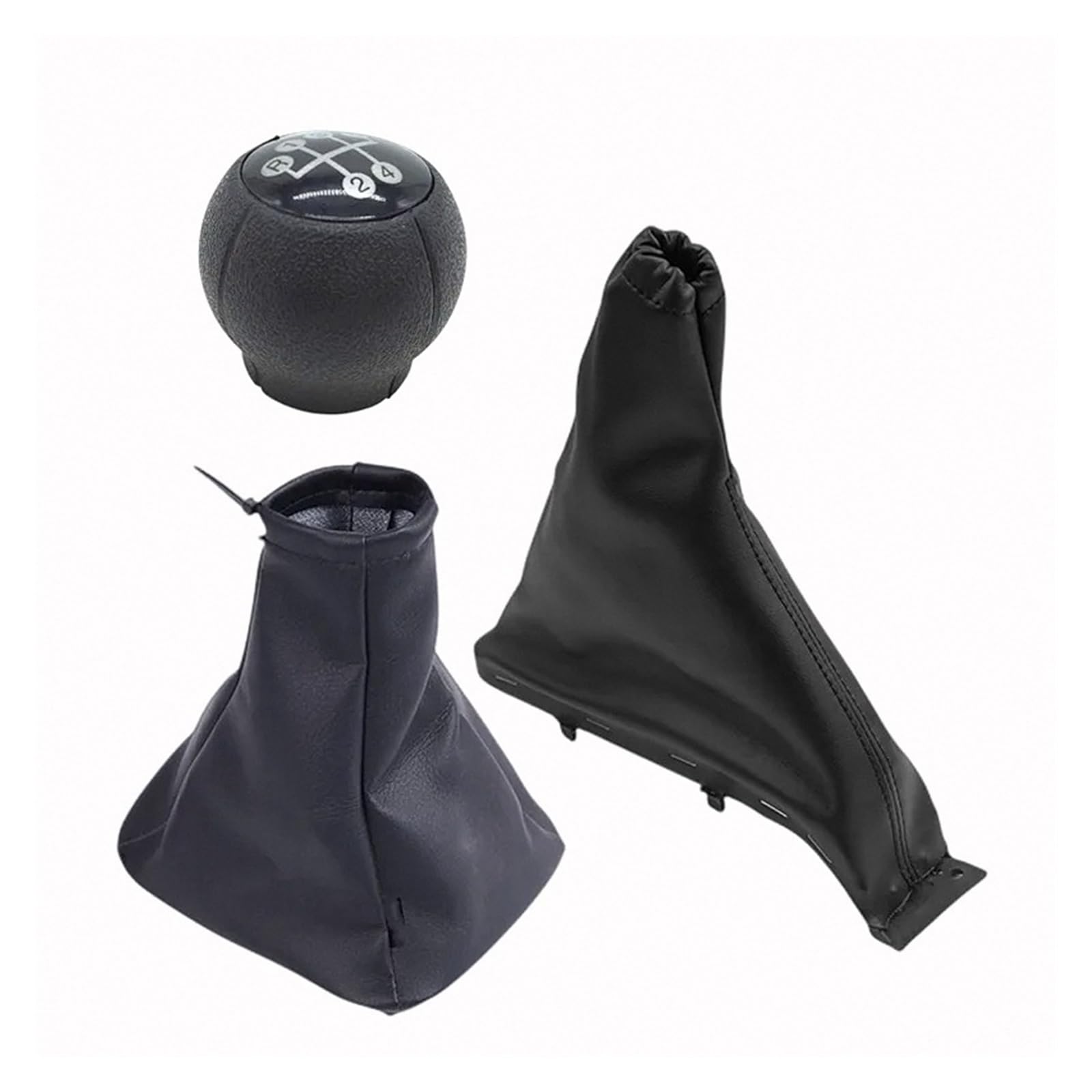 Lozopmtmld 3Pcs Shift Lever Knob For Opel For Astra F 1991-1997 Black Upgrade