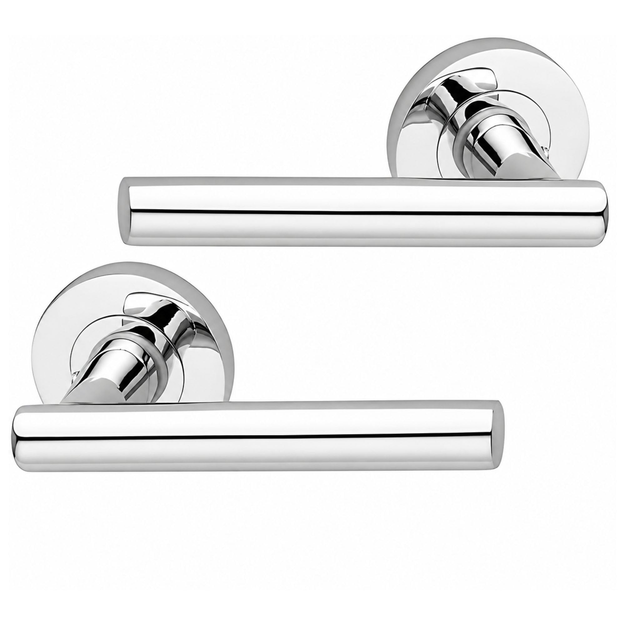UAP Limited Uap Lynx Polished Chrome Internal Door Handles Pair- Premium Range Zinc Lever Design from B&Q